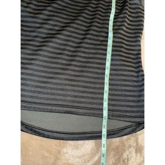 Columbia Gray Striped Long Sleeve Pullover Sweatshirt.Cinch Back. Women's. Sz XL - Picture 8 of 12